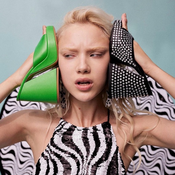 Simon Miller Crystal Slice Platform Mule Sandals - Picture 13 of 16